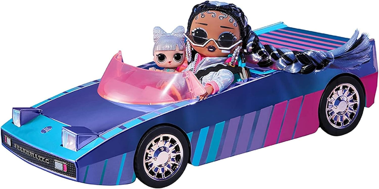 L.O.L. Surprise City Cruiser - Carro esportivo rosa e roxo com recursos fabulosos e uma boneca exclusiva BEEPS - Ótimo para crianças de 4 anos ou mais