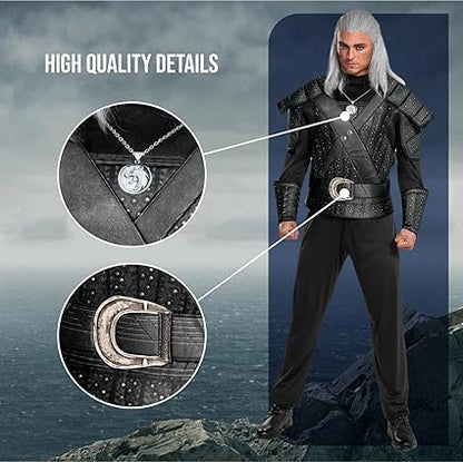 DISGUISE Disfraz Oficial de The Witcher Geralt de Rivia, Disfraces de Halloween para Adultos Talla L