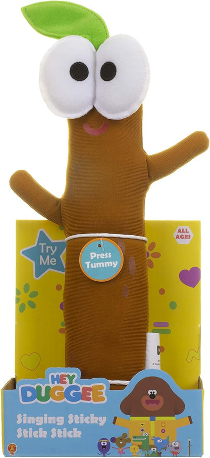 Hey Duggee Brinquedo macio cantando Sticky Stick Stick