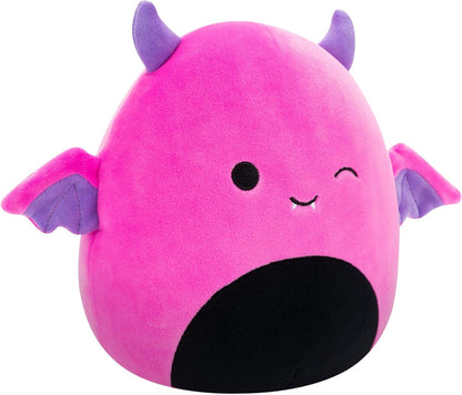 Squishmallows Original de 7,5 polegadas Halloween Wakisha, o diabo rosa neon