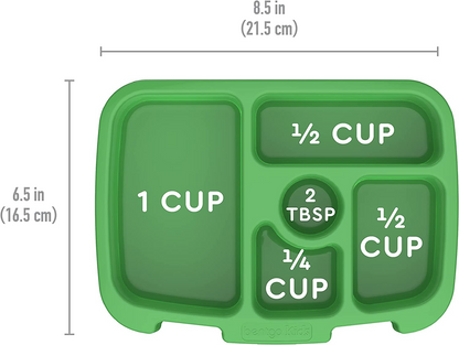 Bentgo Lancheira infantil com tampa transparente (verde)