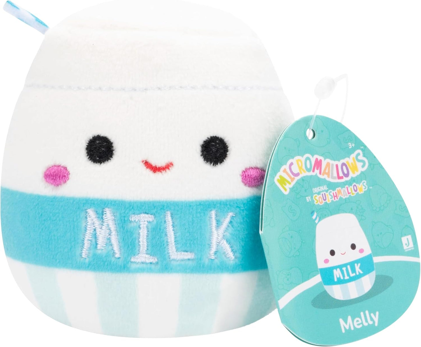 Micromallows SQMM0007 Pacote de 4 – Clara Cupcake, Fifi Fox, Henry Turtle, Melly Milk Carton, Multicor