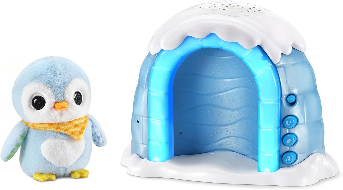 VTech Baby Soothing Starlight Igloo, Projetor de Luz Calmante com Melodias Relaxantes, Sons da Natureza e Ruído Branco, Brinquedo para Bebês de 0, 3, 6, 12 Meses Mais, Versão em Inglês