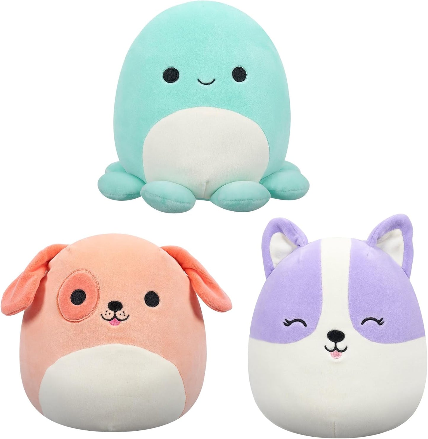 Squishmallows Pacote misterioso original de 8 polegadas pelúcia ultramacia de tamanho pequeno - os estilos variam na caixa surpresa que inclui três originais de 8 polegadas