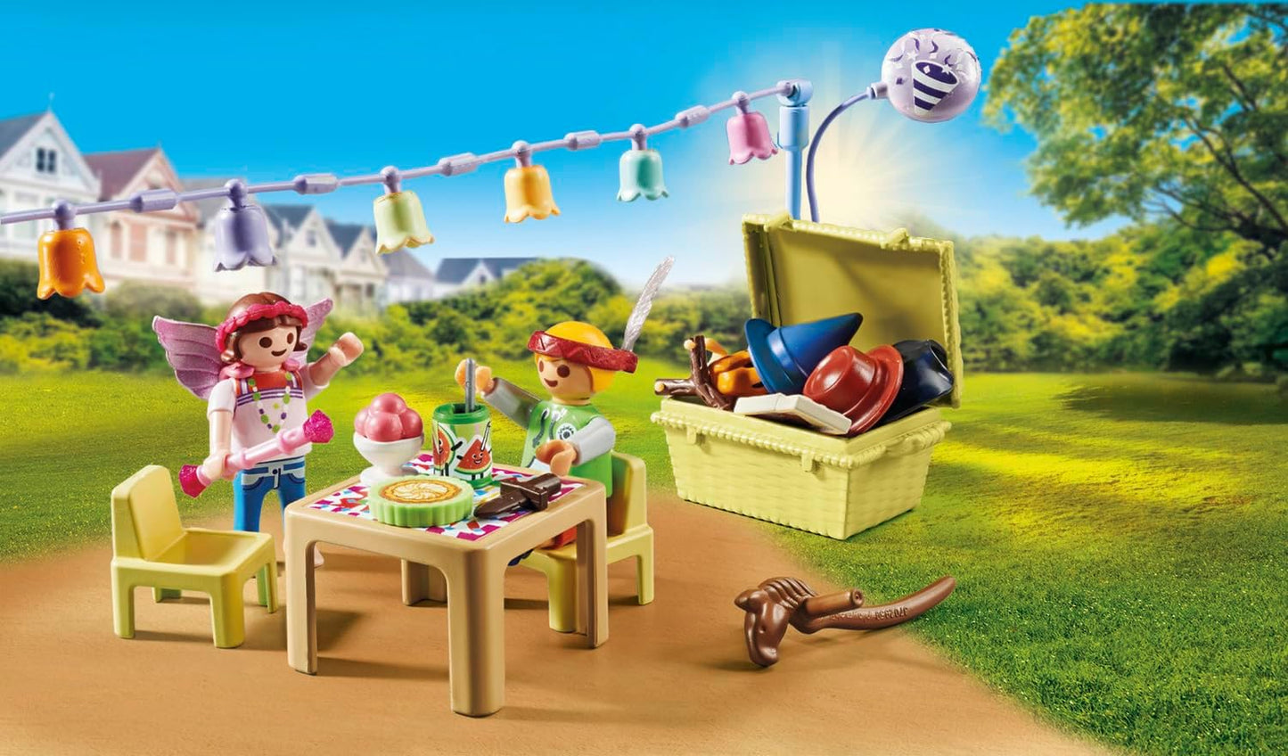 Playmobil  71451 Minha Vida: Festa à Fantasia, fantasiando-se de anjo, cowboy, princesa e muito mais, com muitos acessórios, encenação divertida e imaginativa, conjuntos de jogos artísticos adequados para crianças a partir de 4 anos