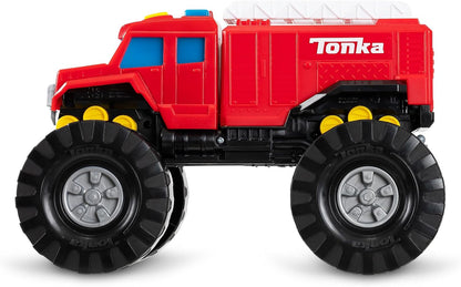 Tonka Mega Machines, caminhão de bombeiros, brinquedos de presente de construção infantil para meninos e meninas, conjunto de veículos de construção para crianças, adequado para crianças de 3 anos ou mais