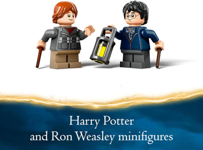 LEGO Conjunto Harry Potter Aragogue na Floresta Proibida, brinquedo de construção para crianças, com figura de aranha e minifigura do personagem Ron Weasley, presente do mundo mágico para meninos, meninas e fãs de 7 anos ou mais 76434