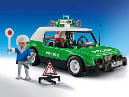 Playmobil Conjunto clássico de aniversário do carro de polícia 71591, passeios emocionantes com o icônico carro de polícia retrô dos anos 70, carro de colecionador ou conjuntos de jogos adequados para crianças a partir de 5 anos