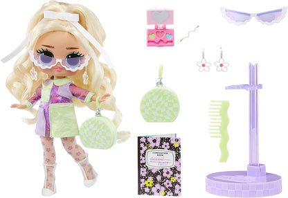 Jajaja ¡Sorpresa! Muñeca de moda OMG Sunshine Makeover - BUBBLEGUM DJ - Incluye cambio de color solar UV, muchas sorpresas y accesorios fabulosos - Gran regalo para niños de 4 años en adelante