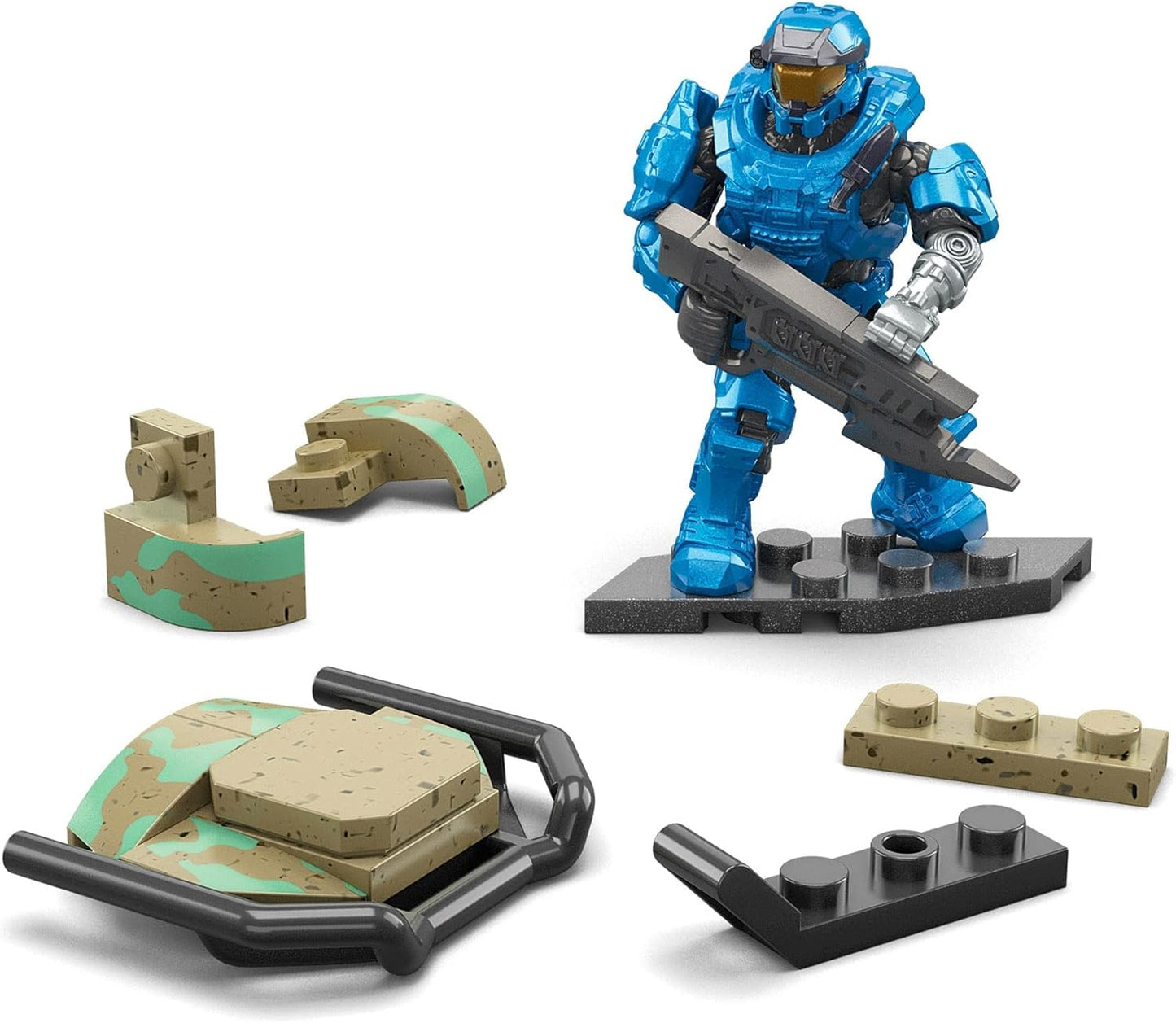 Mega Construx Halo Infinite Spartan Mission – Combate Decisivo – Conjunto de 2 Figuras Articuladas 6 cm + Acessórios