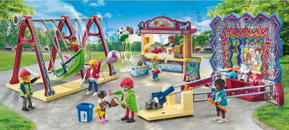 Playmobil 71452 My Life: Funfair Promo Pack, brinquedos para presentear e dramatizações divertidas e imaginativas, conjuntos de jogos adequados para crianças a partir de 4 anos