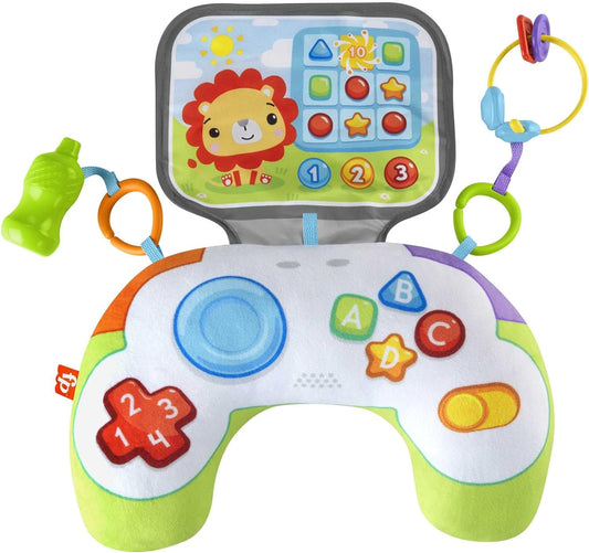 Fisher-Price Littlest Gamer Tummy Wedge, juguete sensorial para el tiempo boca abajo para bebé