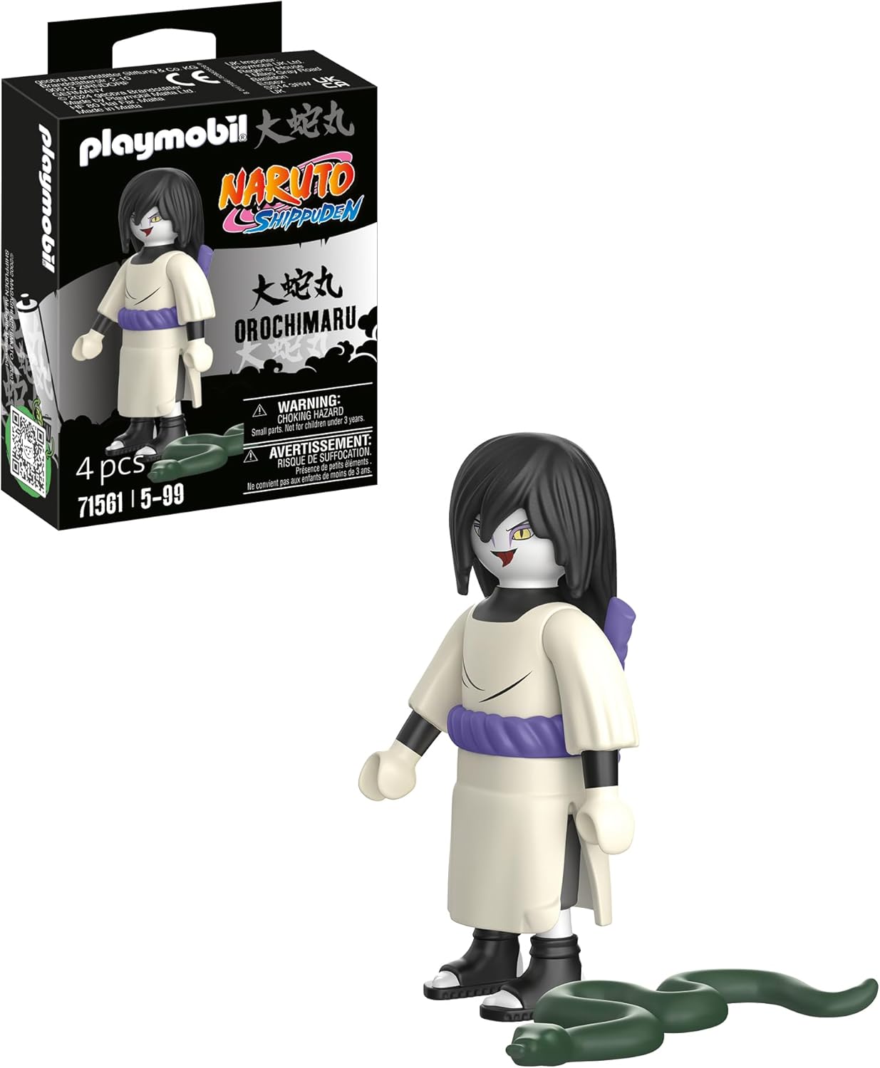 PLAYMOBIL Naruto Shippuden 71561 Orochimaru Acessórios detalhados, maiores de 5 anos