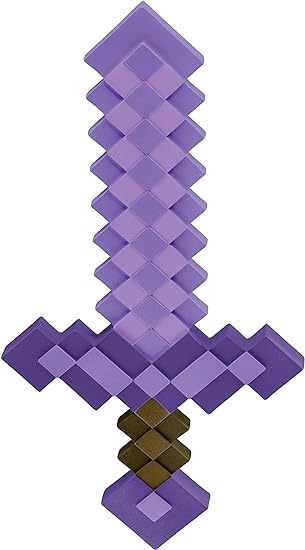 Disguise Acessório oficial da espada de diamante do Minecraft. Espada de Steve Minecraft. Tamanho único