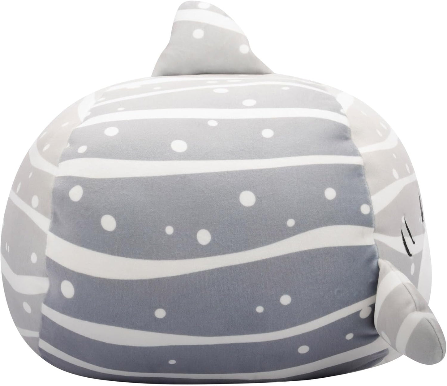 Squishmallows SQCR06550 Empilháveis Sachie de 12 polegadas, o tubarão-baleia listrado cinza