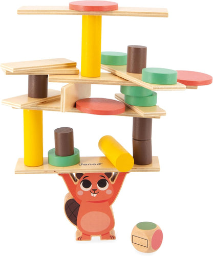 Janod - Caixa de jogos para bebês - 36 meses +, brinquedos infantis de aprendizagem precoce - quebra-cabeças e atividades práticas - brinquedos de atividade psicomotora e desenvolvimento - brinquedo para crianças a partir de 3 anos, J04066