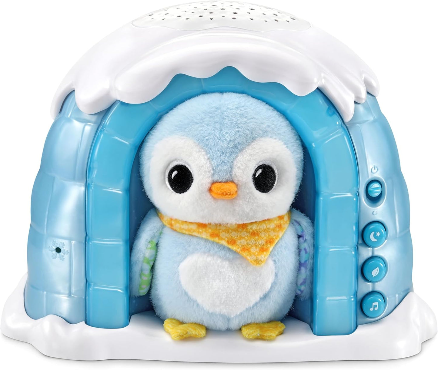 VTech Baby Soothing Starlight Igloo, Proyector de luz relajante con melodías relajantes, sonidos de la naturaleza y ruido blanco, juguete para bebés de 0, 3, 6, 12 meses más, versión en inglés