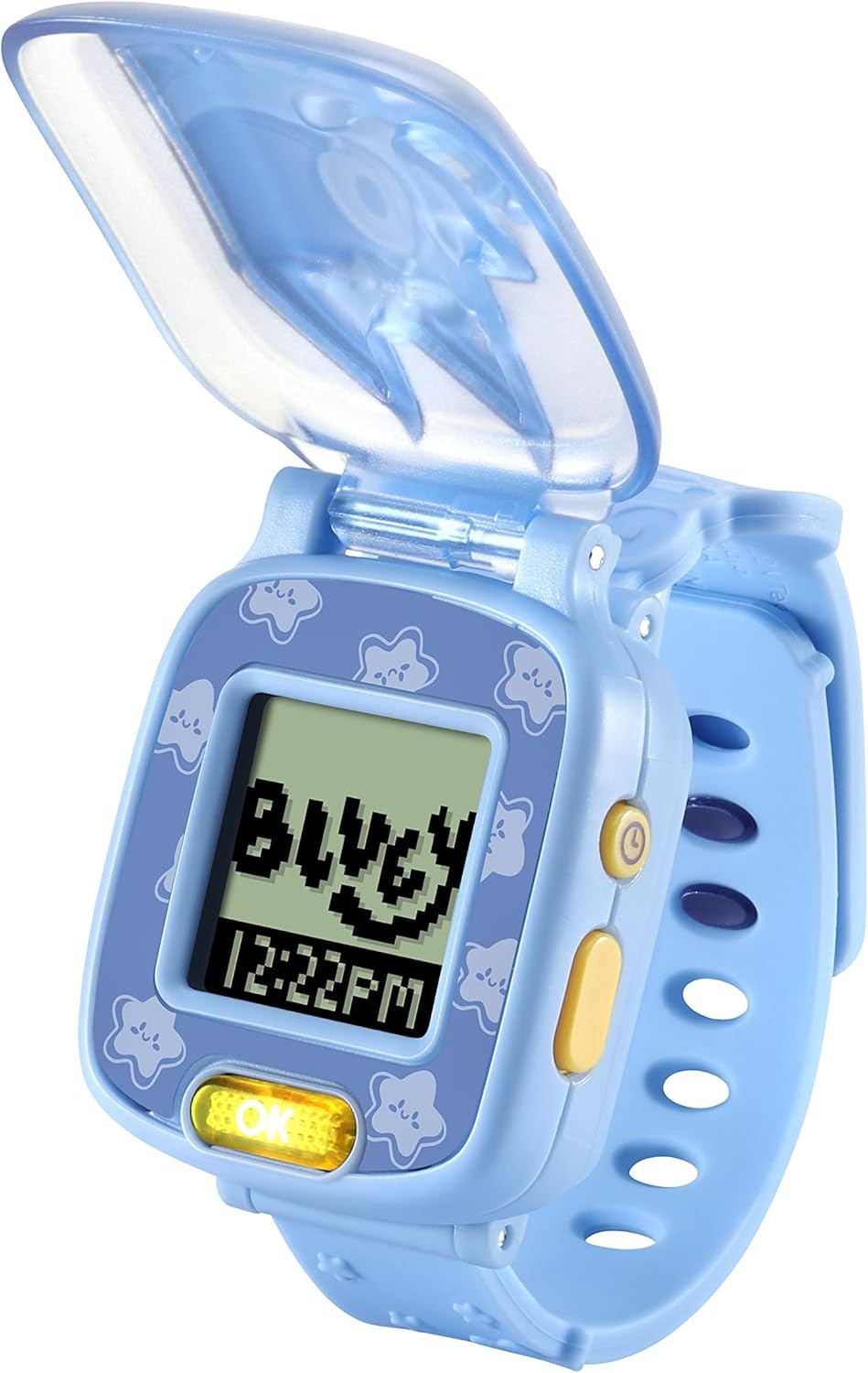 VTech  Relógio de aprendizagem Bluey Wackadoo Bluey, brinquedo oficial Bluey, relógio para crianças com cronômetro, temporizador, alarme e jogos, presente educacional para crianças de 3, 4, 5, 6 anos ou mais, versão em inglês, médio