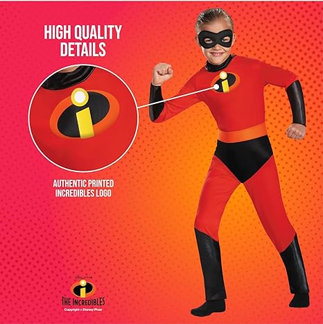 DISGUISE  Disney Official The Incredibles Costume Kids, Dash Costume Kids Fancy Dress Up Outfit, Trajes de super-heróis para crianças, Trajes do Dia Mundial do Livro para meninos