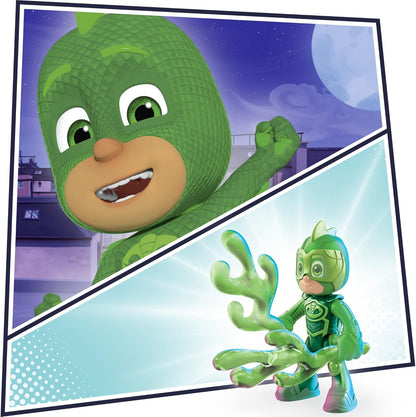 PJ Masks Conjunto de bonecos Nighttime Heroes, brinquedo pré-escolar, 6 bonecos de ação e 11 acessórios para crianças de 3 anos ou mais