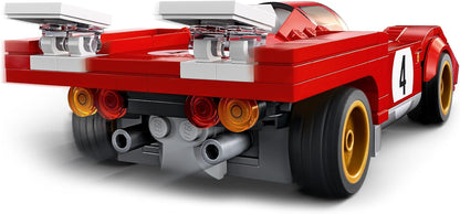 LEGO Speed Champions 1970 Ferrari 512 M Sports Red Race Car Toy, conjunto de construção de modelo colecionável com minifigura de piloto de corrida 76906