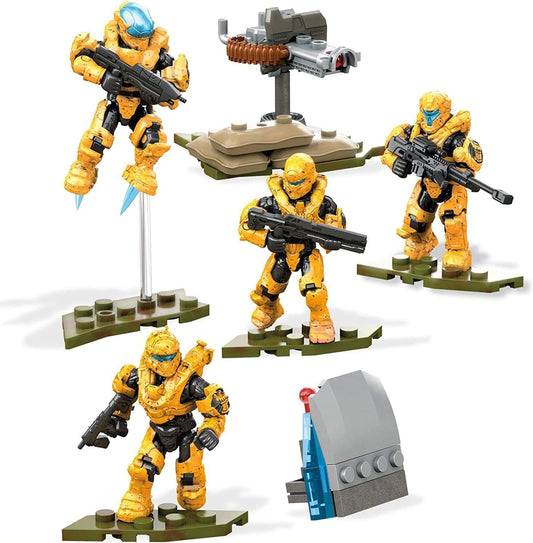 Mega Halo Construx Fireteam Caslte Action Figure 125 peças Conjunto de brinquedos