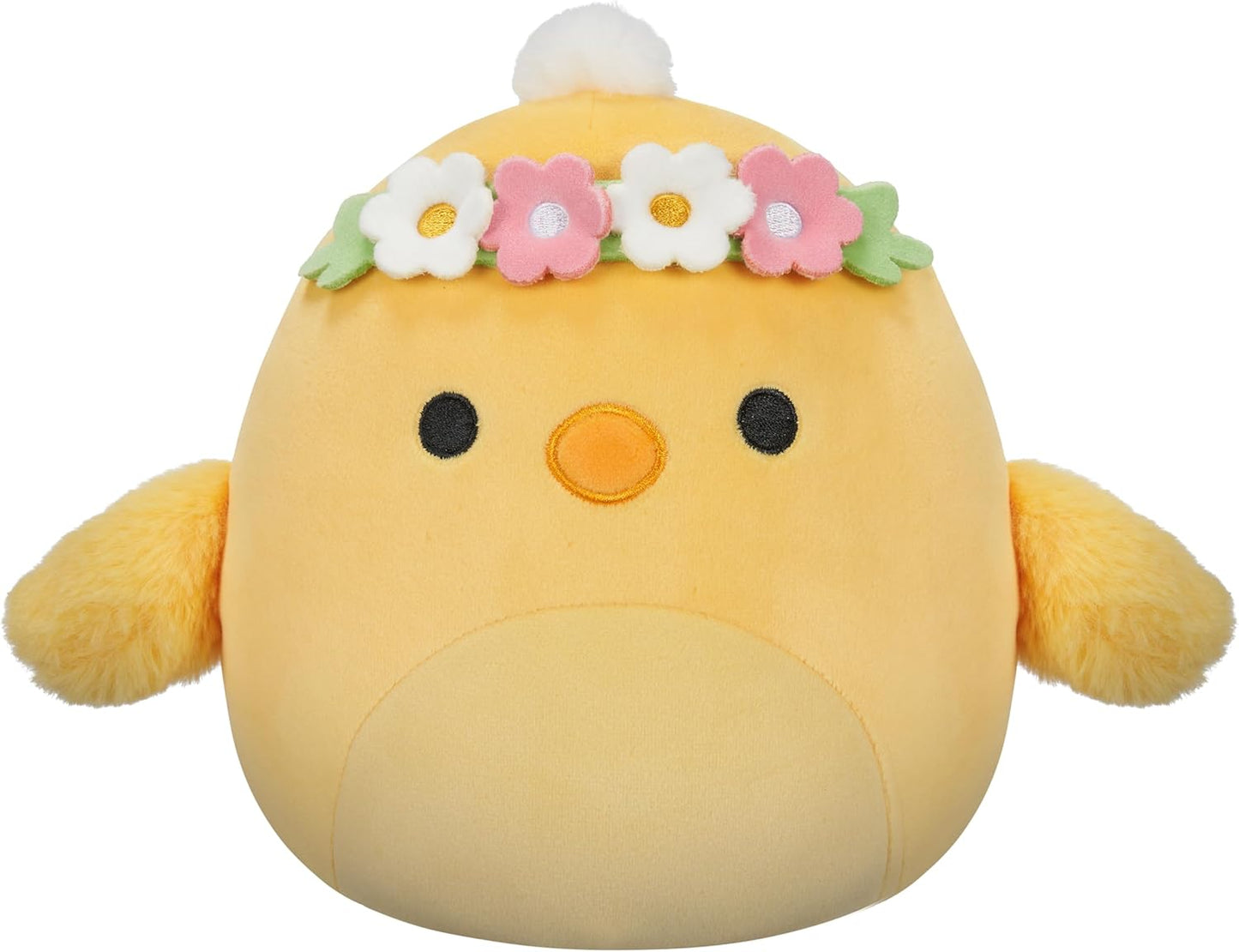 Squishmallows originais de 7,5 polegadas - Squishmallows de Páscoa - Triston, o pintinho amarelo com faixa de flor