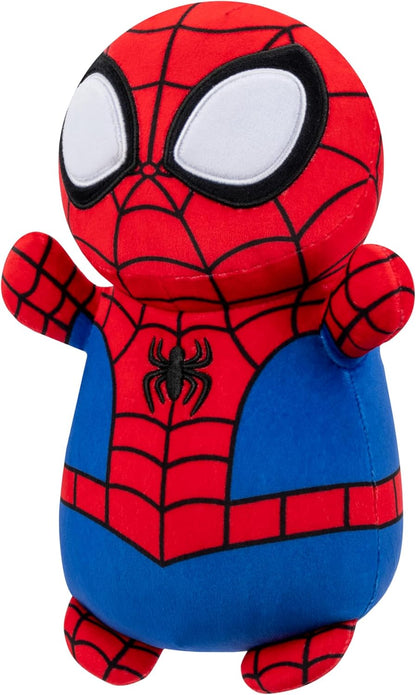 Original MARVEL Spidey y sus increíbles amigos Spidey HugMees Squishmallows de 10 pulgadas - Peluche oficial ultrasoft de tamaño mediano de Jazwares