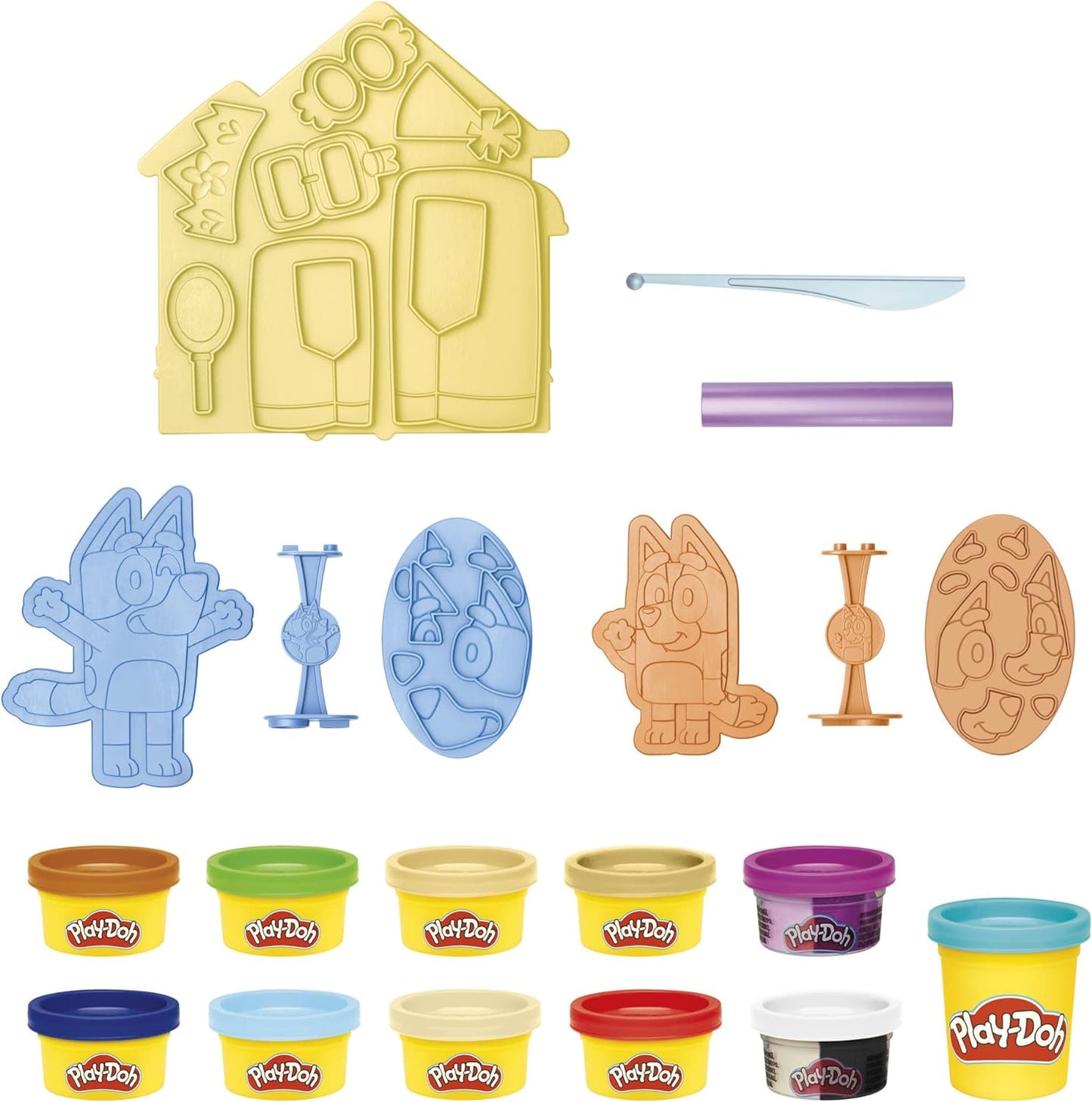 Play-Doh DISFRACES MAKE N MASH BLUEY, Pequeño