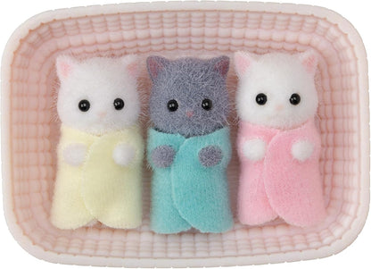 Sylvanian Families 5458 Bonecas trigêmeas de gato persa - conjuntos de jogos para casa de bonecas