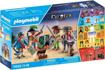 Playmobil 71533 Minhas figuras: piratas, coleção de figuras, dramatização divertida e imaginativa, conjuntos de jogos adequados para crianças a partir de 4 anos