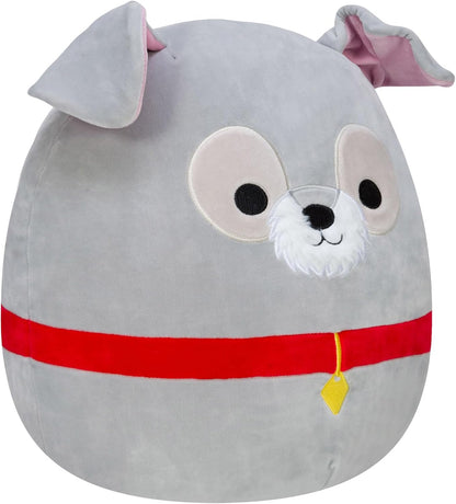 Squishmallows SQK0311 Disney Añade vagabundo a tu escuadrón de 14 pulgadas, animal de peluche grande ultra suave, peluche oficial Kellytoy, gris