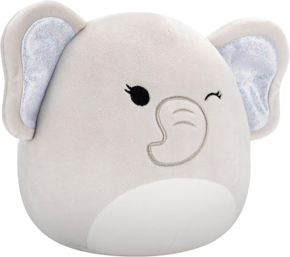 Squishmallows Original 7,5 Polegadas - Valorize o Elefante Cinzento Piscando