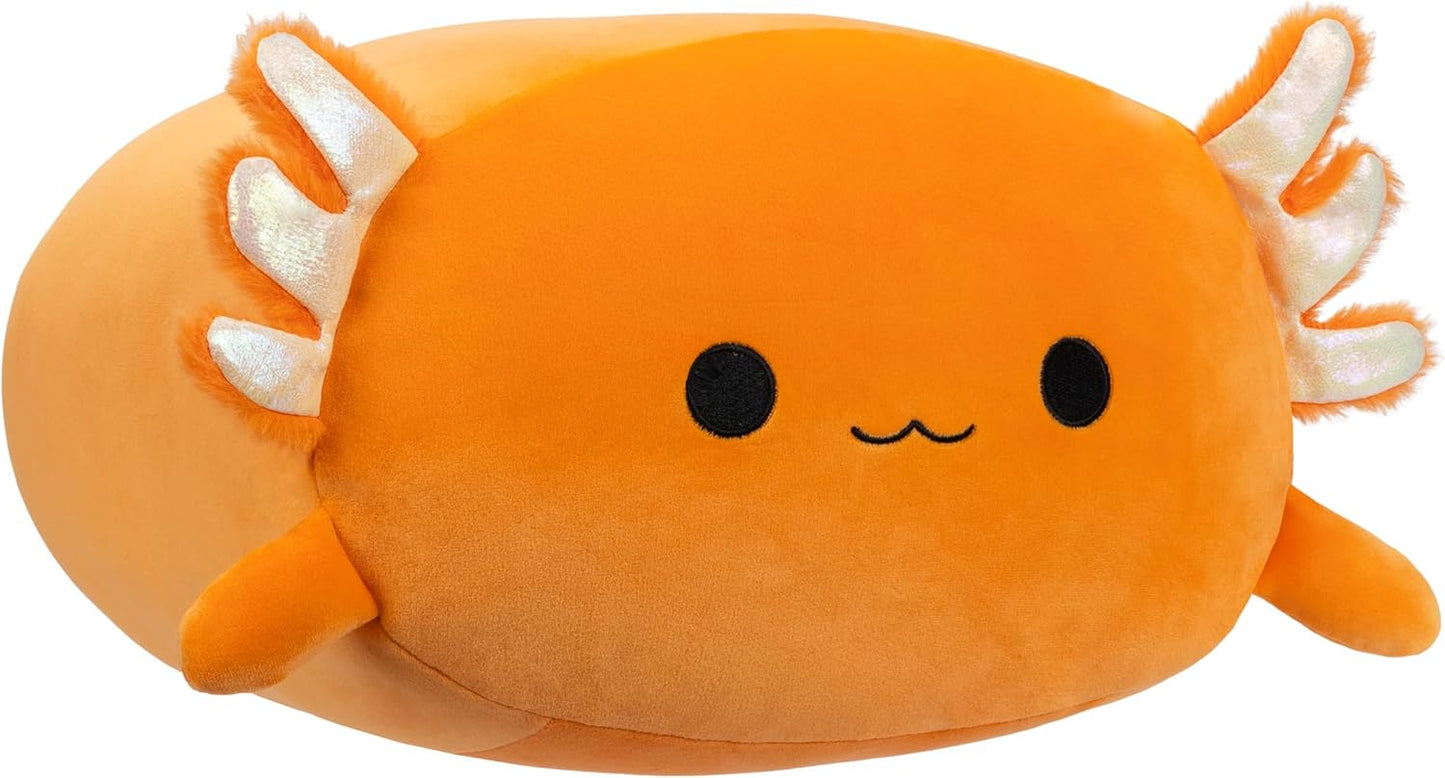 Squishmallows SQCR04196 Nico-Orange Axolotl Stackables 12 pulgadas Tamaño mediano Ultrasoft Oficial Kelly Peluche