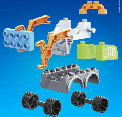 Mega Caminhão de reciclagem Mattel Bloks PAW Patrol Rocky's City, 7,93 x 6 x 4 polegadas