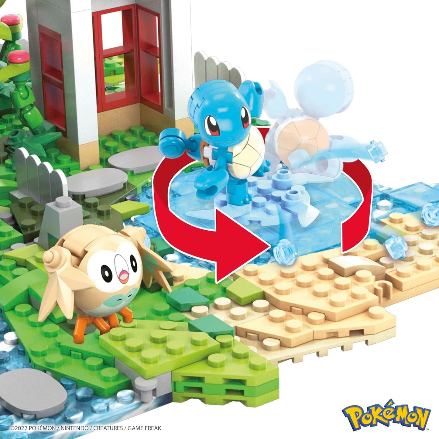 MEGA Conjunto de brinquedos de construção Pokémon Jungle Voyage com 1362 peças, 4 personagens articulados e articulados e ambiente, para crianças