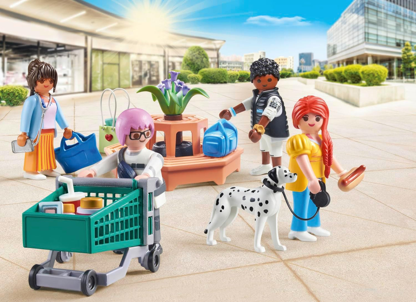 Playmobil Toy Figures Playset MyLife: MyFigures Shopping (80 peças, maiores de 5 anos, unissex)