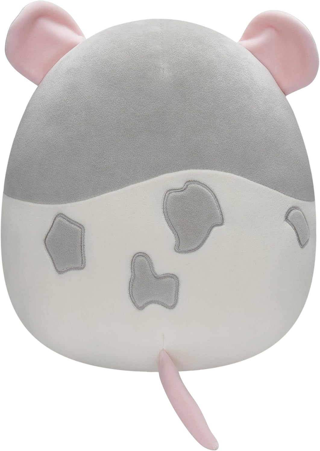 Squishmallows SQCR02403 Brinquedos de pelúcia jazwares 12 polegadas cinza e branco, Rusty The Rat, Pequeno