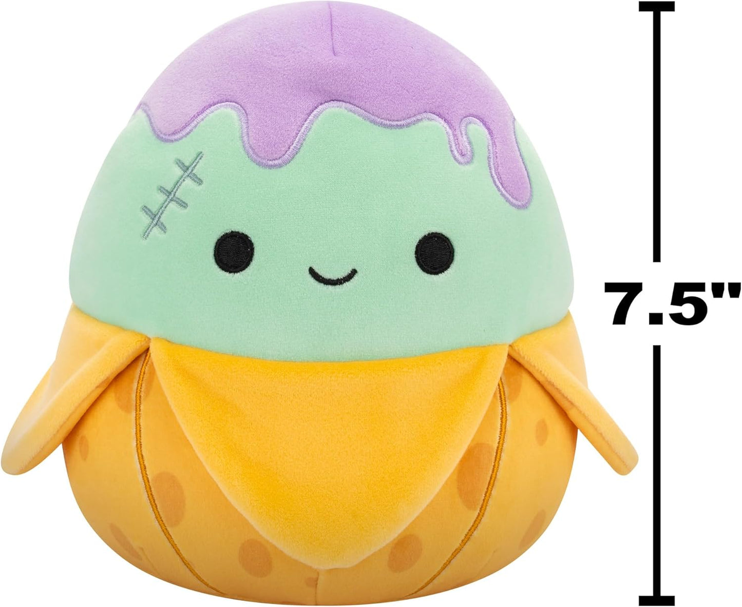 Squishmallows Original Stanislav el monstruo del plátano verde azulado de Halloween de 7,5 pulgadas