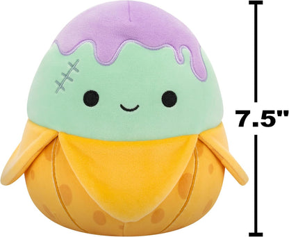 Squishmallows Original Stanislav el monstruo del plátano verde azulado de Halloween de 7,5 pulgadas