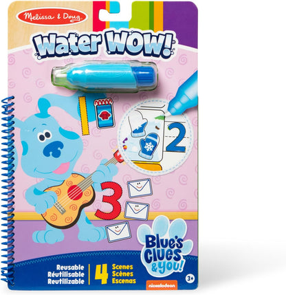 Melissa & Doug Pistas de blues e você! Água UAU!! Livro de viagens revelador de água do alfabeto | Bloco de atividades | 3+ | Presente para menino ou menina