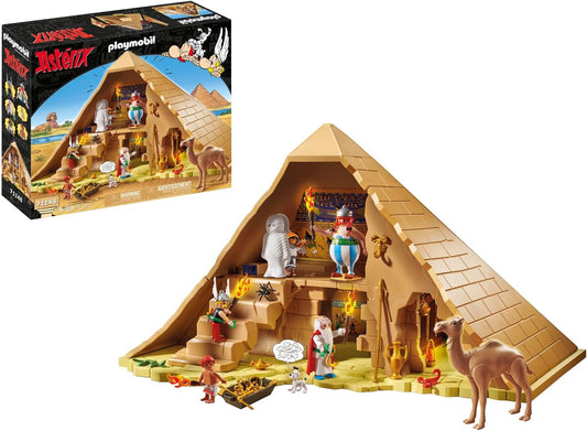 Playmobil 71148 Astérix: Pirámide del Faraón, Figuras de la colección Astérix, Obélix, juguete educativo, juego de rol divertido e imaginativo, set de juego apto para niños a partir de 5 años [Exclusivamente en Amazon]