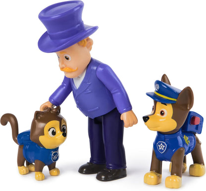 Paw Patrol Conjunto de figuras Chase e Humdinger, brinquedos infantis para meninos e meninas de 3 anos ou mais