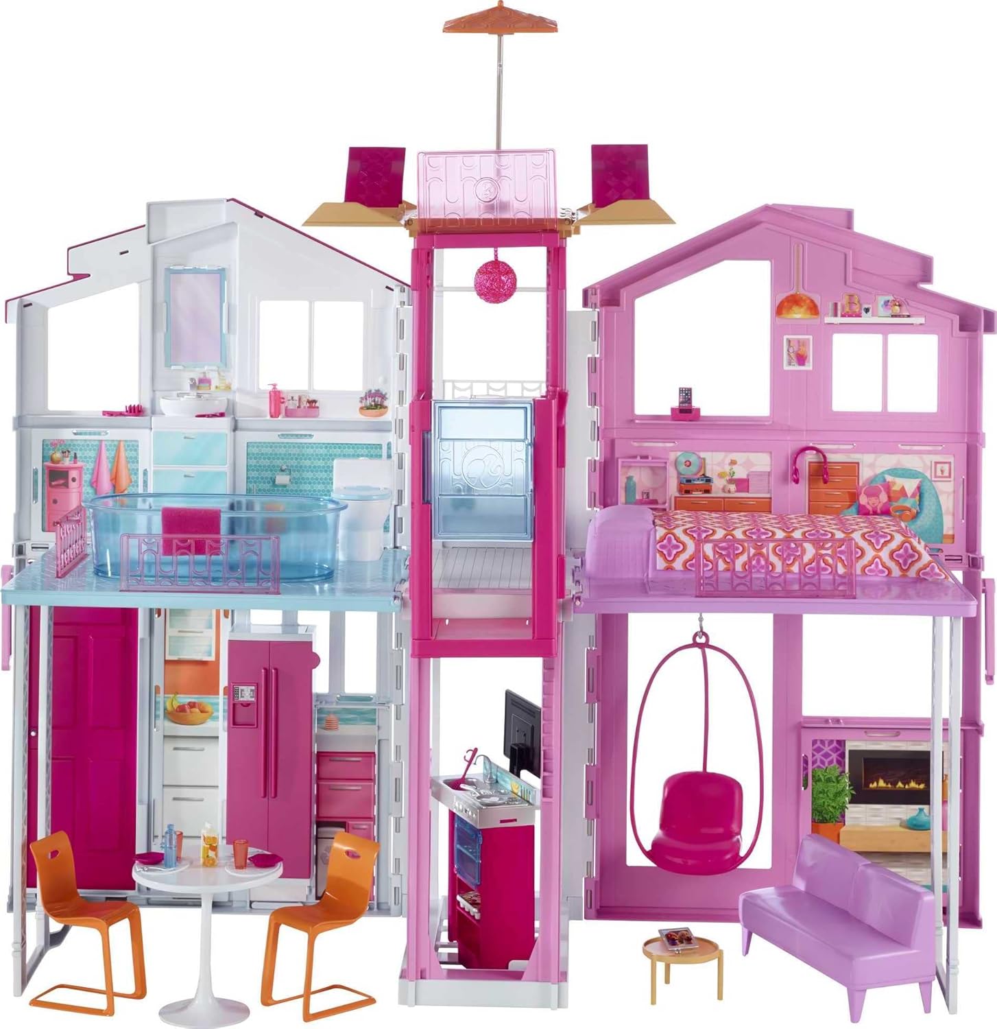 Casa de barbie de madera con ascensor online