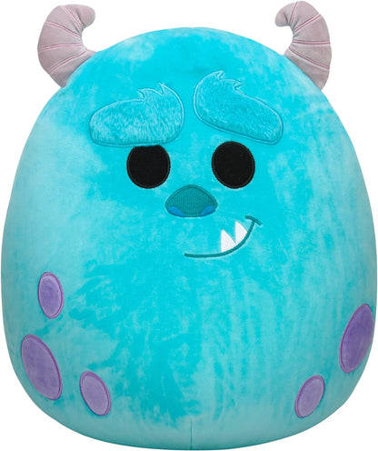 Squishmallows SQK0319 Disney e Pixar 14 polegadas adicionam Sulley ao seu esquadrão, bichinho de pelúcia ultramacio grande, brinquedo Kelly oficial de pelúcia, azul