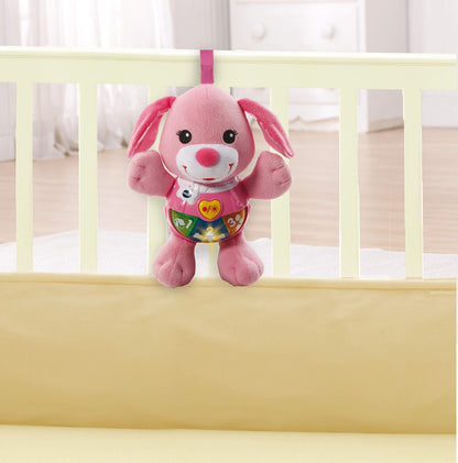 VTech 502353 Cachorro Cantor, Juguete Educativo, Juguete Musical Interactivo para Bebés con Luces y Sonidos, Regalo Adecuado para Niños y Niñas de 3 a 18 Meses, Rosa, 5,0cm*11,0cm*11,0cm.