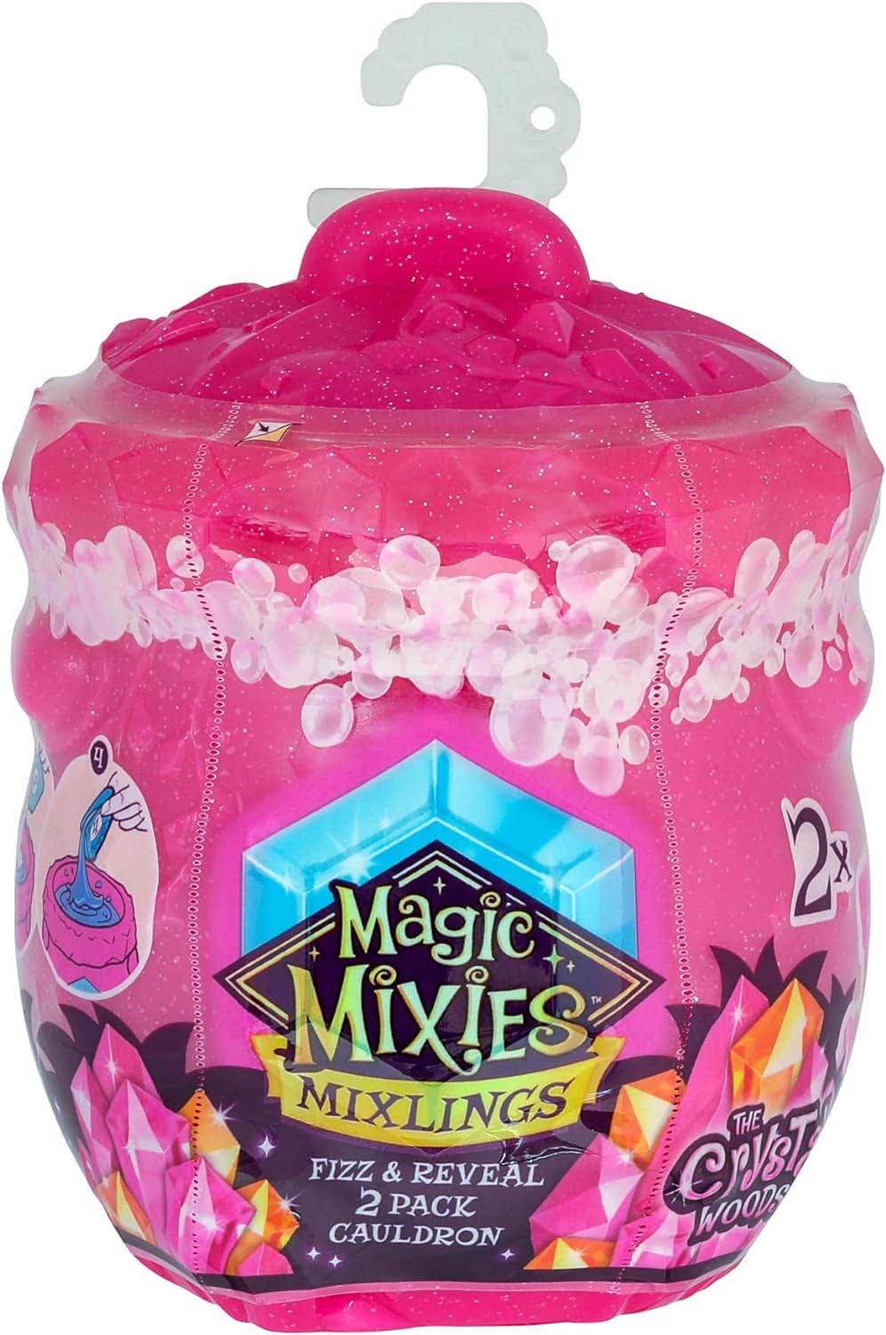 MAGIC MIXIES 14820 Mixlings Tap and Reveal 2 Pack, Wand Magic Power e Surprise Reveal no caldeirão, para crianças a partir de 5 anos (os estilos podem variar), 3,79 x 4,17 x 3,9 polegadas