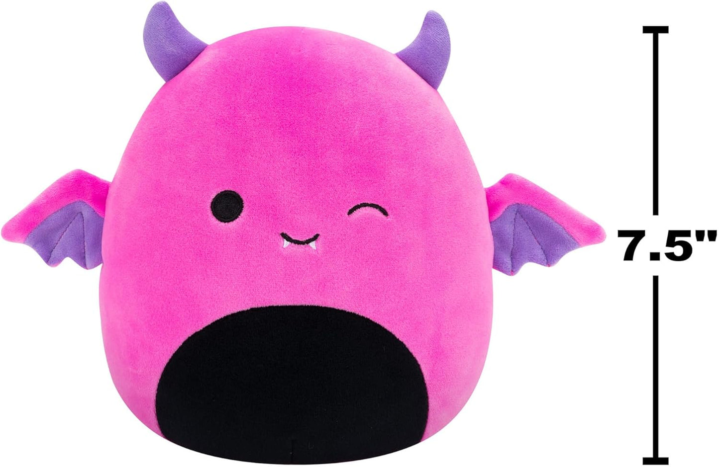 Squishmallows originales de 7,5 pulgadas para Halloween Wakisha, el diablo rosa neón