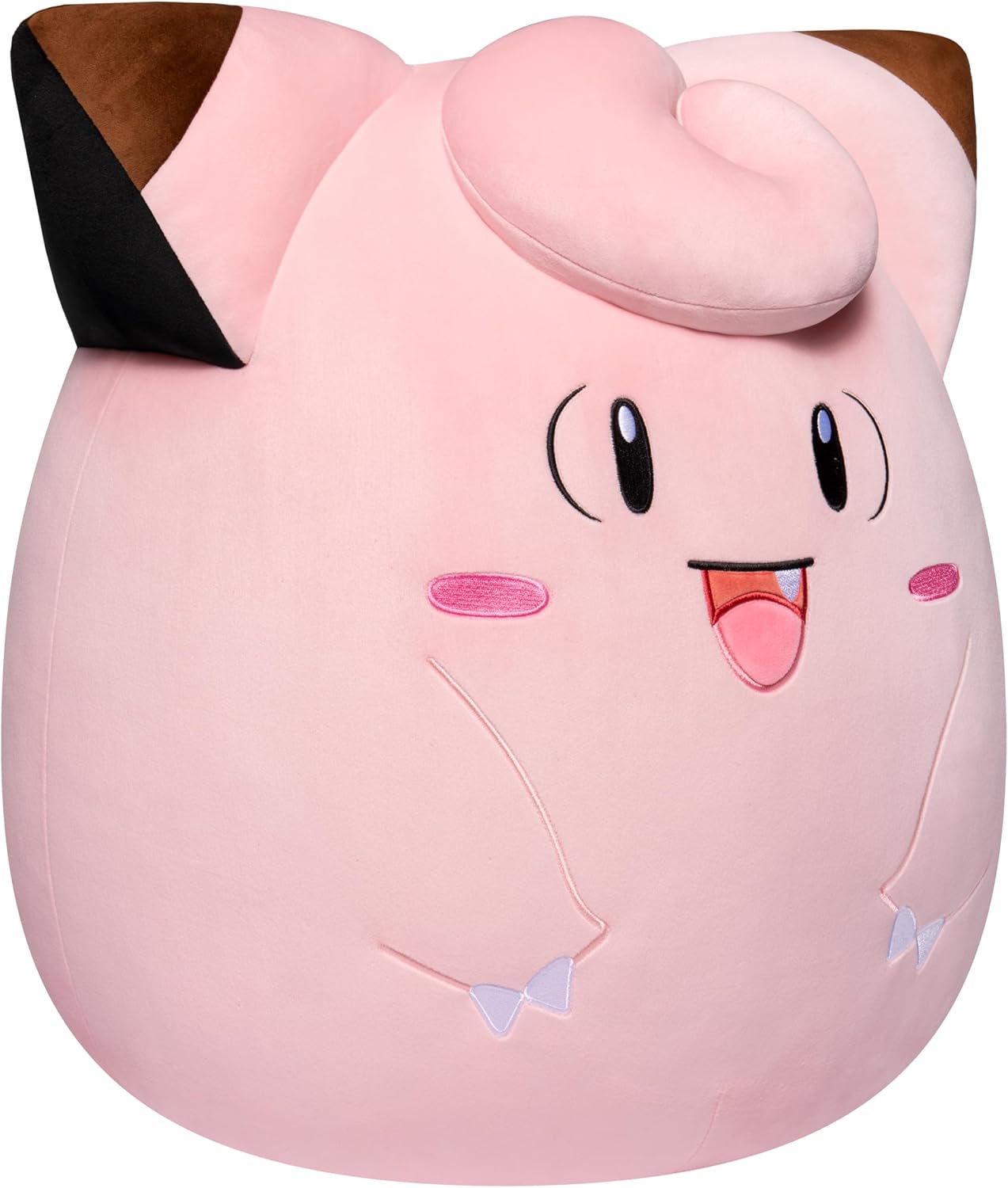 SQUISHMALLOWS SQPK00048 20 polegadas Adicione Clefairy ao seu esquadrão, Jumbo de pelúcia ultramacio, brinquedo de pelúcia Kelly oficial, multicolorido