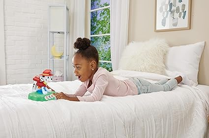 VTech PAW Patrol - Storytime With Marshall, brinquedo oficial PAW Patrol com 4 histórias, música e sons, luz noturna e cronômetro, presente para crianças de 3, 4, 5 anos ou mais, versão em inglês